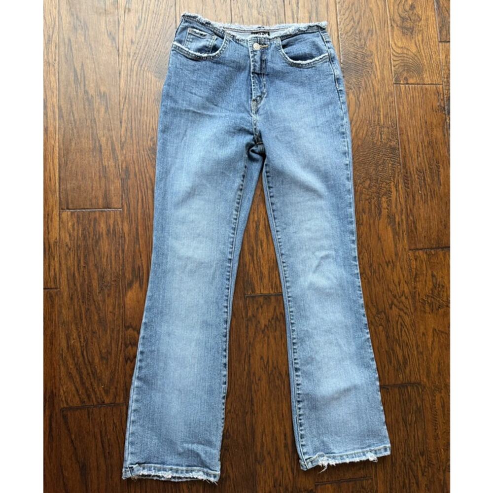 Bebe vintage y2k frayed raw hem jeans bootcut